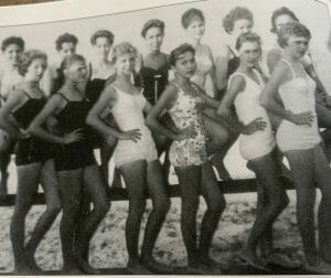 Vintage photo of a beauty pageant in Mexico Beach