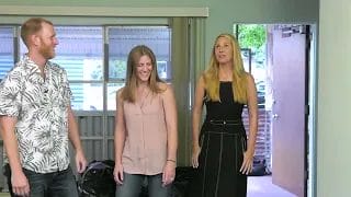 Kelsey and Trevor Brown with Elizabeth Hart