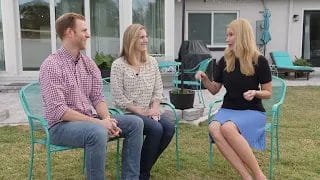 Kelsey and Trevor Brown with Elizabeth Hart