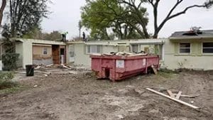 A 1950's home undergoing major renovation