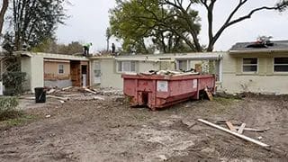 A 1950's home undergoing major renovation